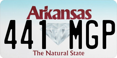 AR license plate 441MGP