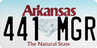 AR license plate 441MGR