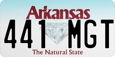 AR license plate 441MGT