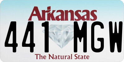 AR license plate 441MGW