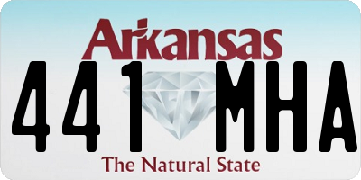 AR license plate 441MHA