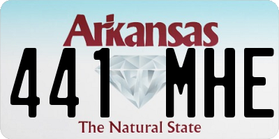 AR license plate 441MHE