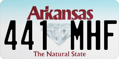 AR license plate 441MHF