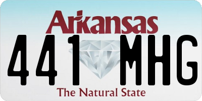 AR license plate 441MHG