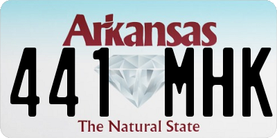 AR license plate 441MHK