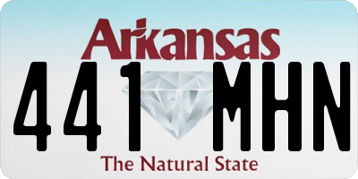 AR license plate 441MHN