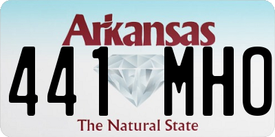 AR license plate 441MHO