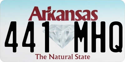 AR license plate 441MHQ
