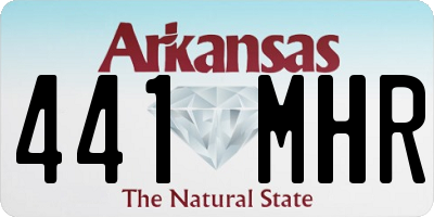 AR license plate 441MHR
