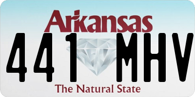 AR license plate 441MHV