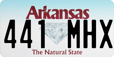 AR license plate 441MHX