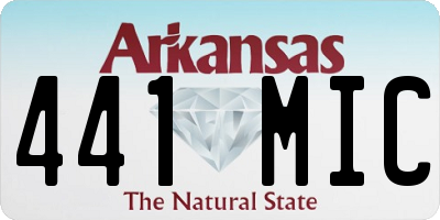 AR license plate 441MIC