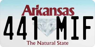 AR license plate 441MIF