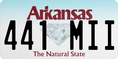 AR license plate 441MII