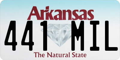 AR license plate 441MIL