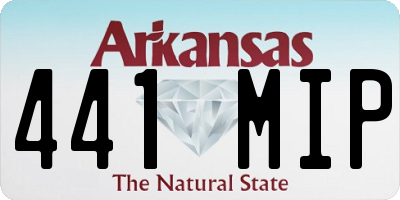 AR license plate 441MIP