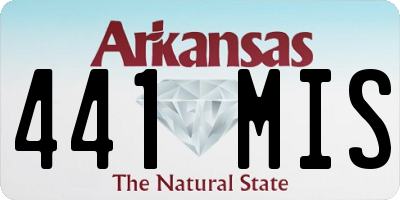 AR license plate 441MIS