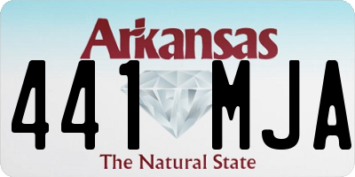 AR license plate 441MJA