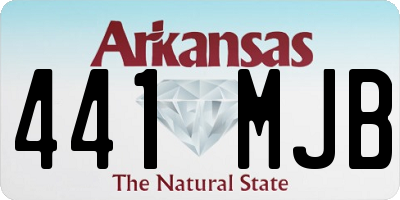 AR license plate 441MJB