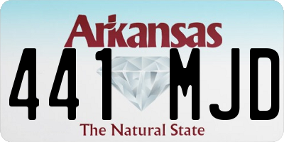 AR license plate 441MJD