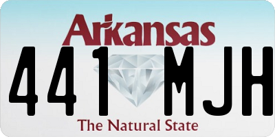AR license plate 441MJH