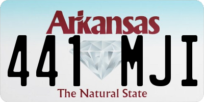 AR license plate 441MJI