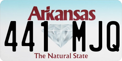AR license plate 441MJQ
