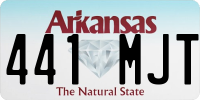 AR license plate 441MJT