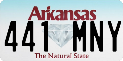 AR license plate 441MNY