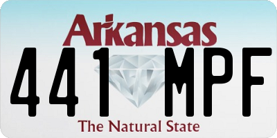AR license plate 441MPF
