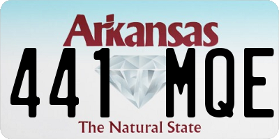 AR license plate 441MQE
