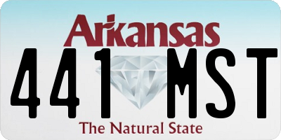 AR license plate 441MST