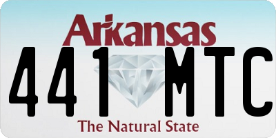 AR license plate 441MTC