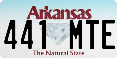 AR license plate 441MTE