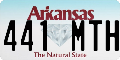 AR license plate 441MTH