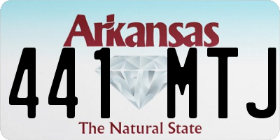 AR license plate 441MTJ