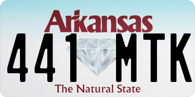 AR license plate 441MTK