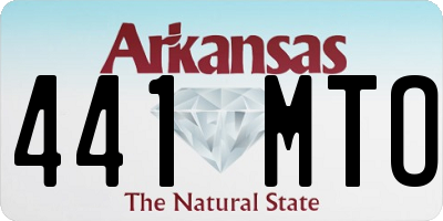 AR license plate 441MTO