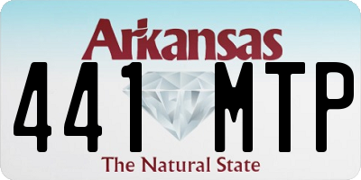 AR license plate 441MTP