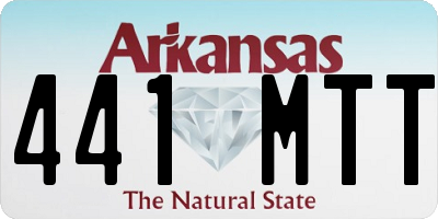 AR license plate 441MTT