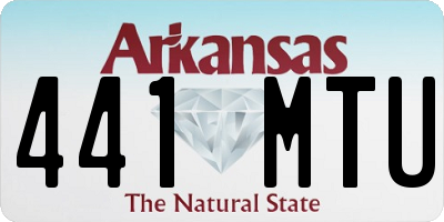 AR license plate 441MTU