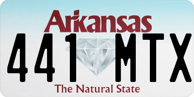 AR license plate 441MTX