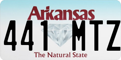AR license plate 441MTZ