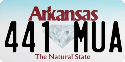 AR license plate 441MUA