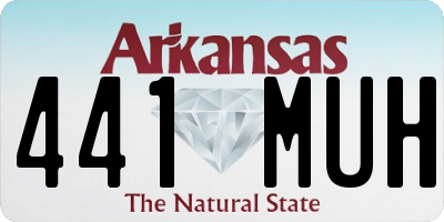 AR license plate 441MUH