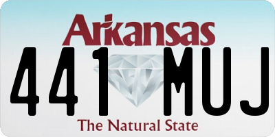 AR license plate 441MUJ