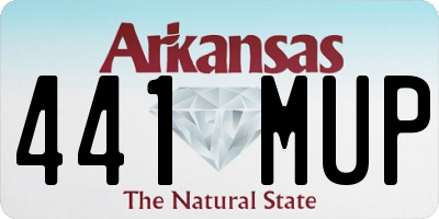 AR license plate 441MUP