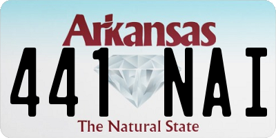 AR license plate 441NAI