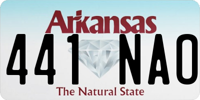 AR license plate 441NAO