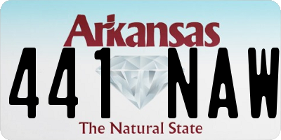 AR license plate 441NAW